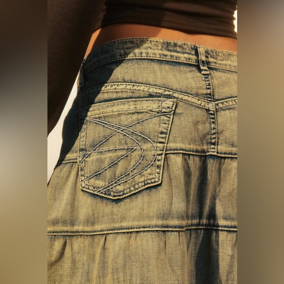 Jaded London Denim Prairie Midi Skirt - Picture 3 of 6